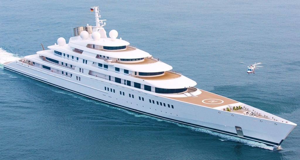 mega yacht the world