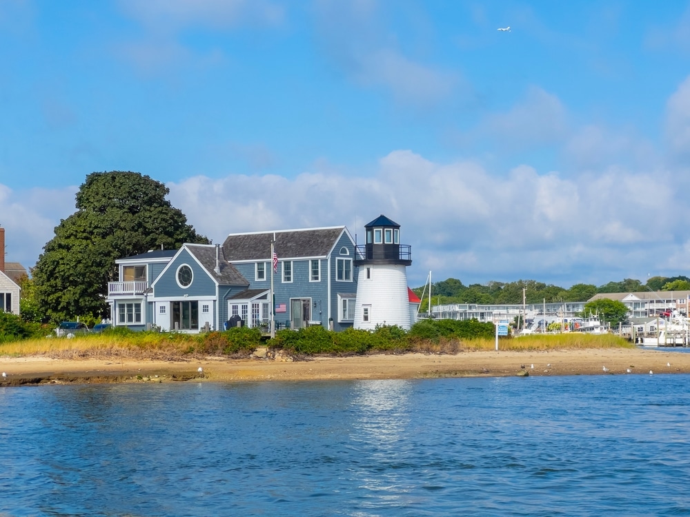 Hyannis,Harbor,Lighthouse,Was,Built,In,1849,At,Hyannis,Harbor