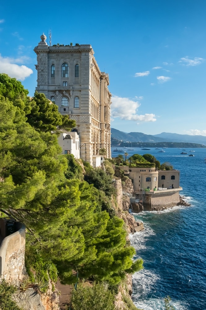 Historic,Building,Of,The,Monaco,Oceanographic,Museum,In,The,Principality