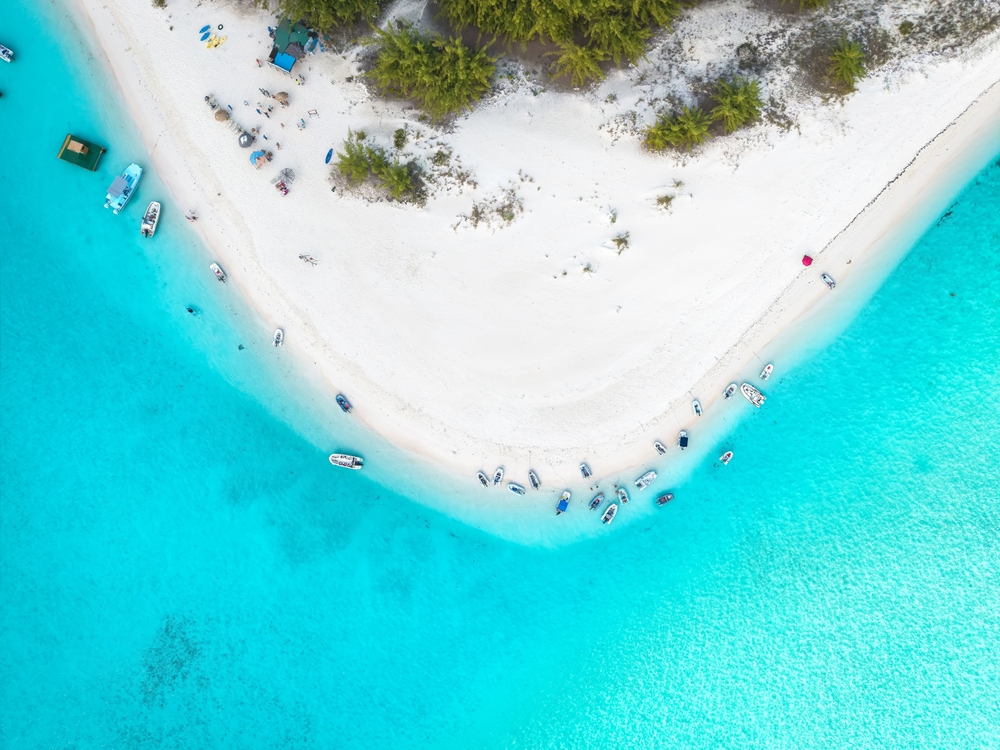 Aerial,Overhead,View,Of,The,Popular,Starfish,Beach,At,Stocking