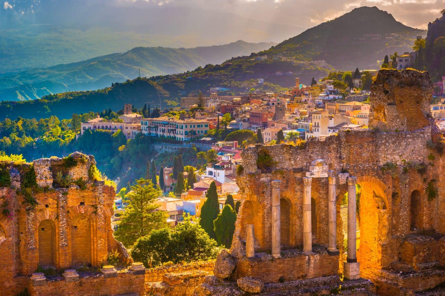 jpeg-optimizer_shutterstock_524014528 Ruins of Taormina Theater, Sicily
