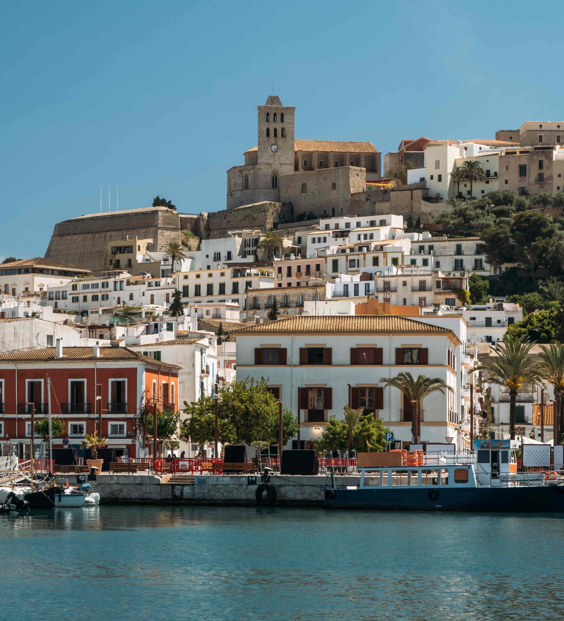 shutterstock_2177732843 Port, old town and Castle of Ibiza